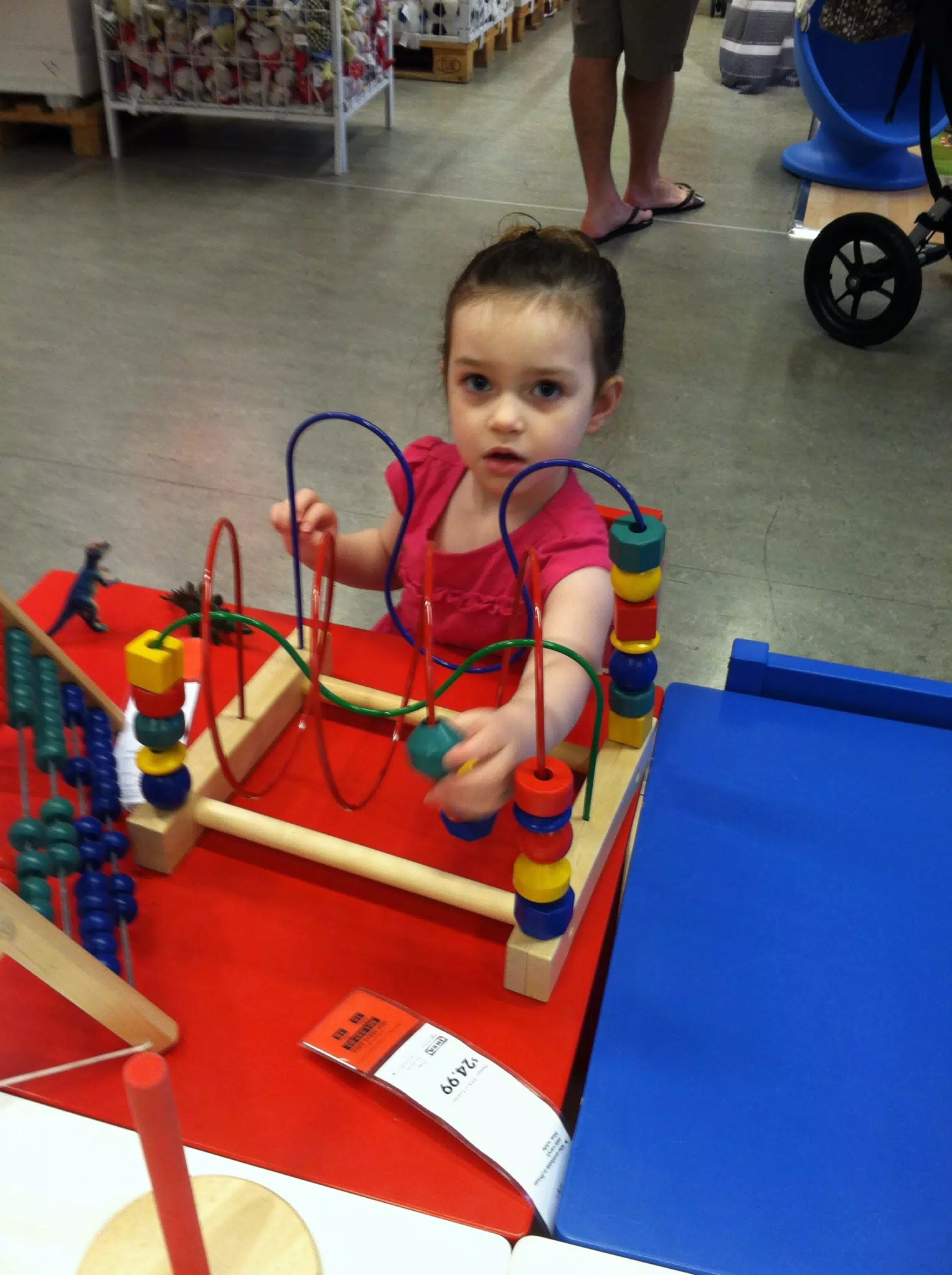 Liesl Playing at IKEA