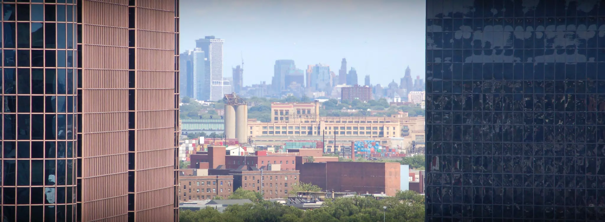 View of Lower Manhattan from 1180 Raymond Blvd.