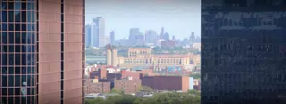 View of Lower Manhattan from 1180 Raymond Blvd.