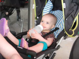 Luciana in the New Stroller
