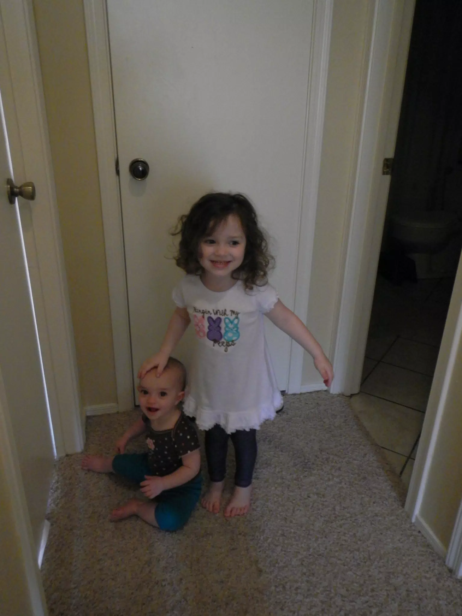 Liesl and Luciana in Hallway