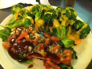 BBQ Salmon at Cafe Brazil