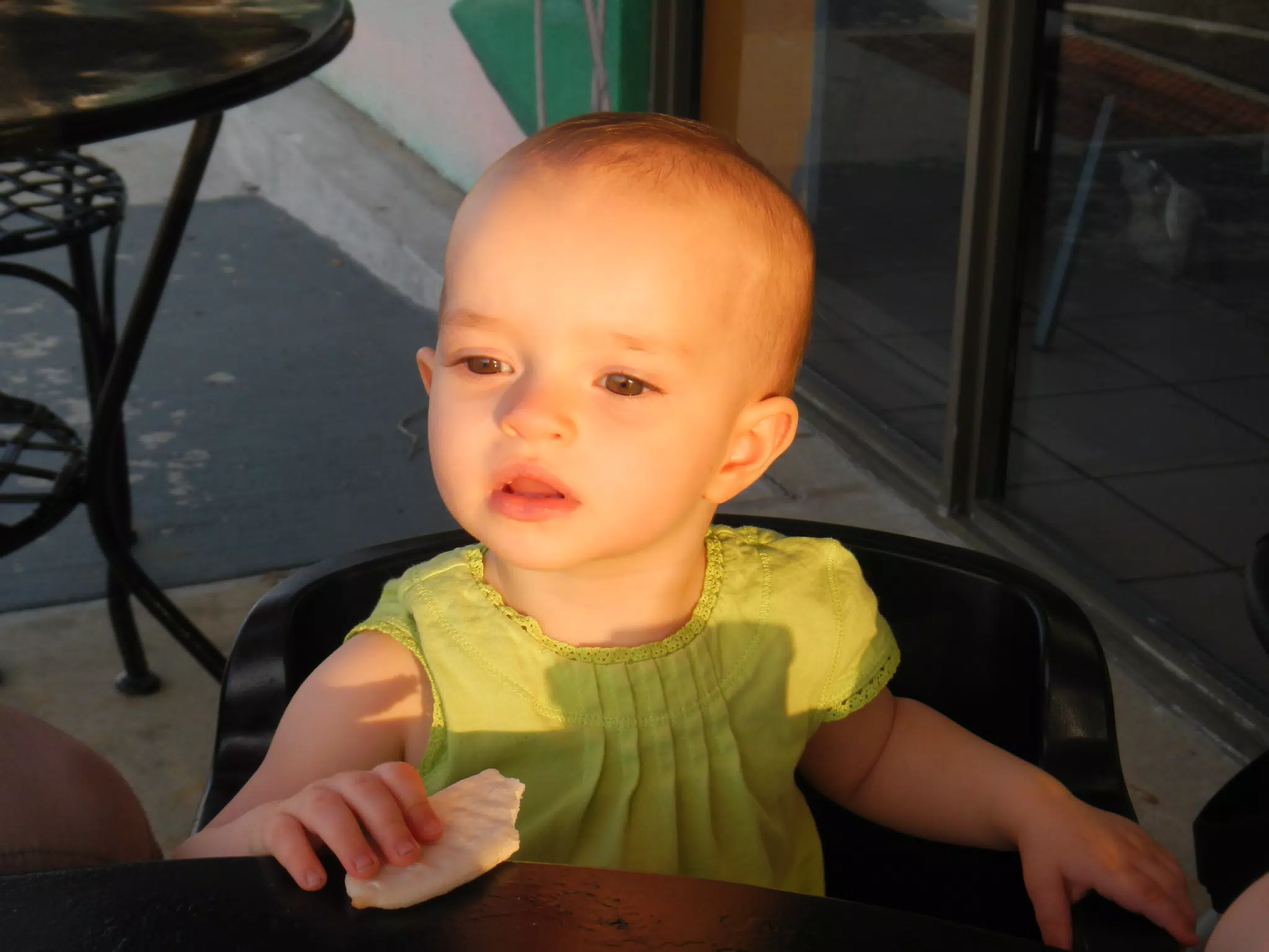 Luciana in Sunset at Cafe