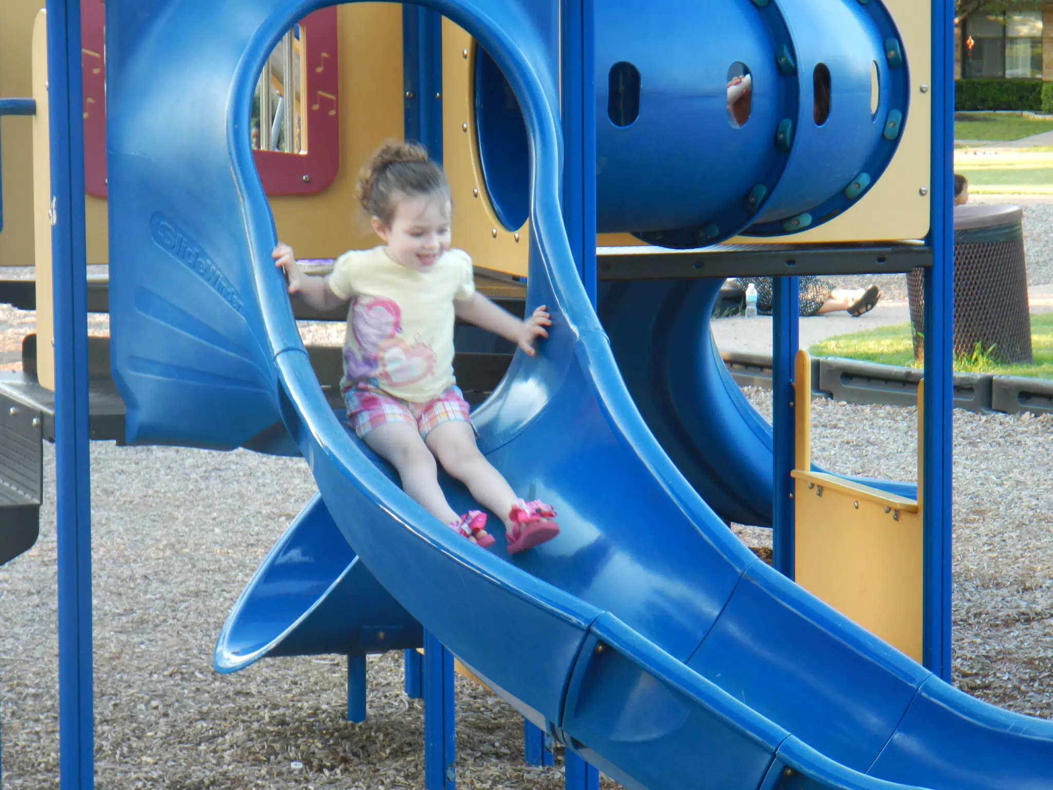 Liesl on the Slide