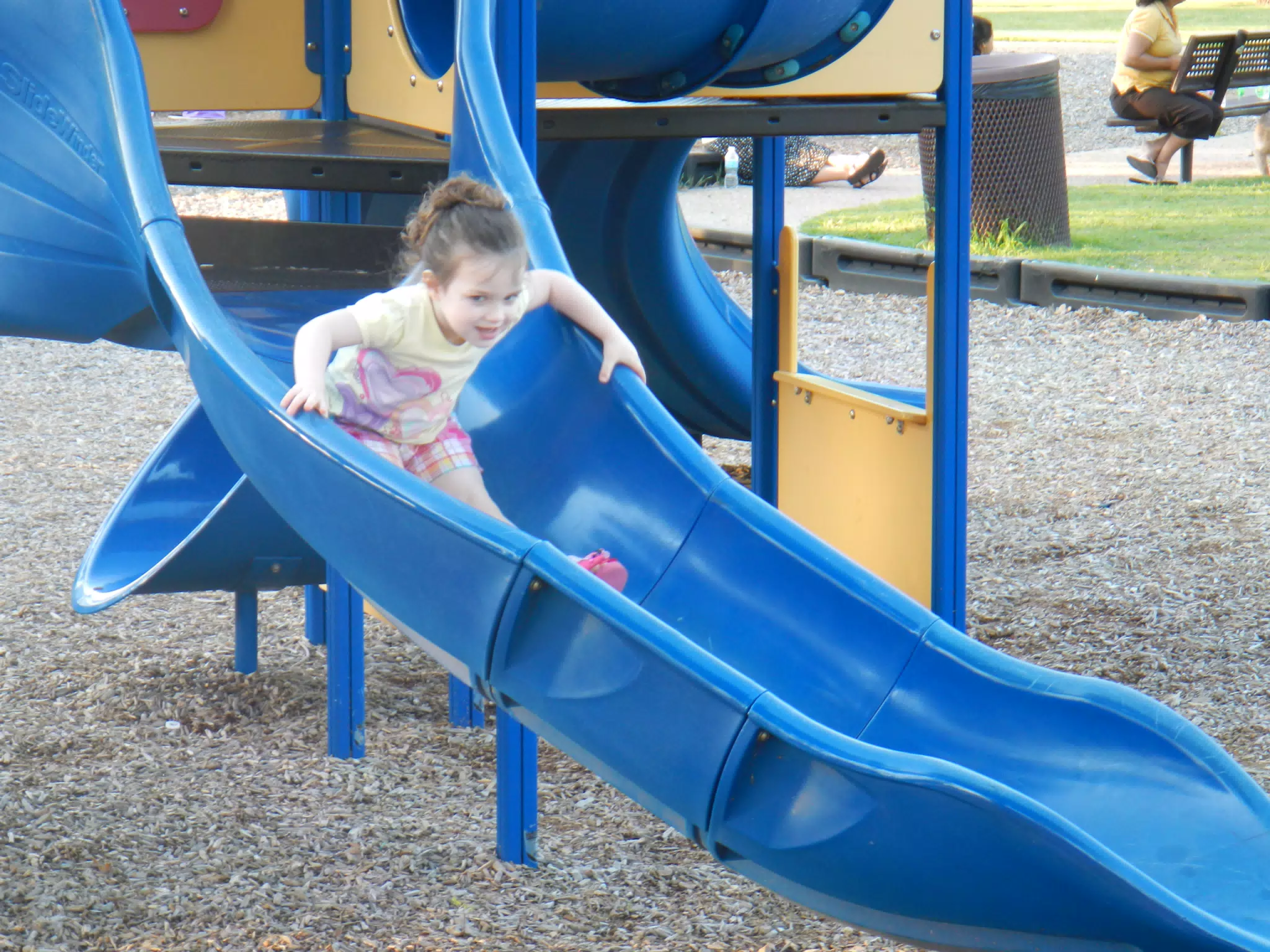 Liesl on the Slide