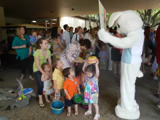 The Kids Preparing the Hunt for Eggs at Brookhaven