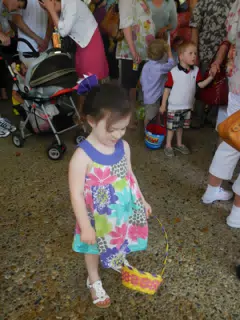 Liesl Waiting with Easter Basket