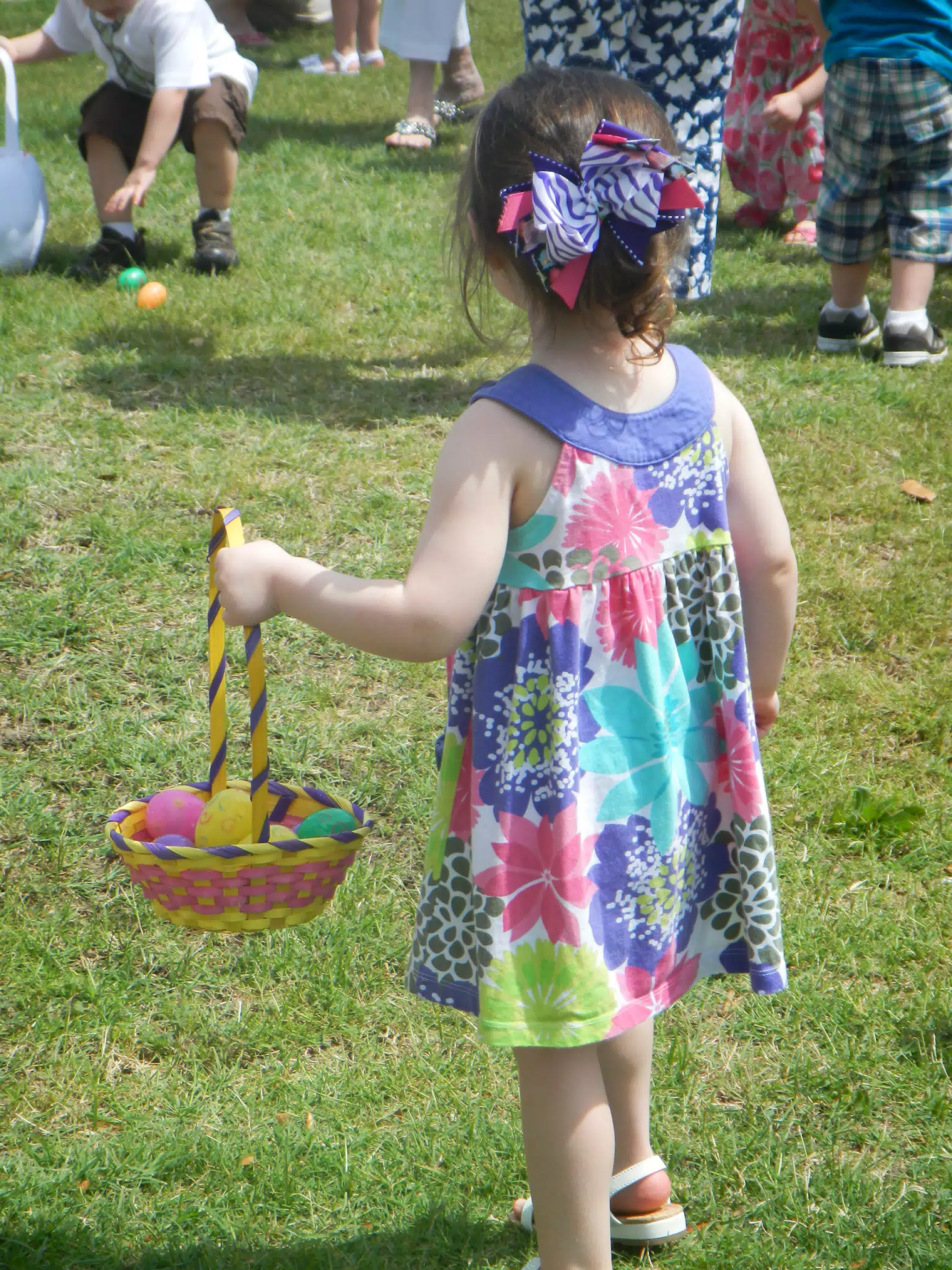 Liesl with Easter Eggs