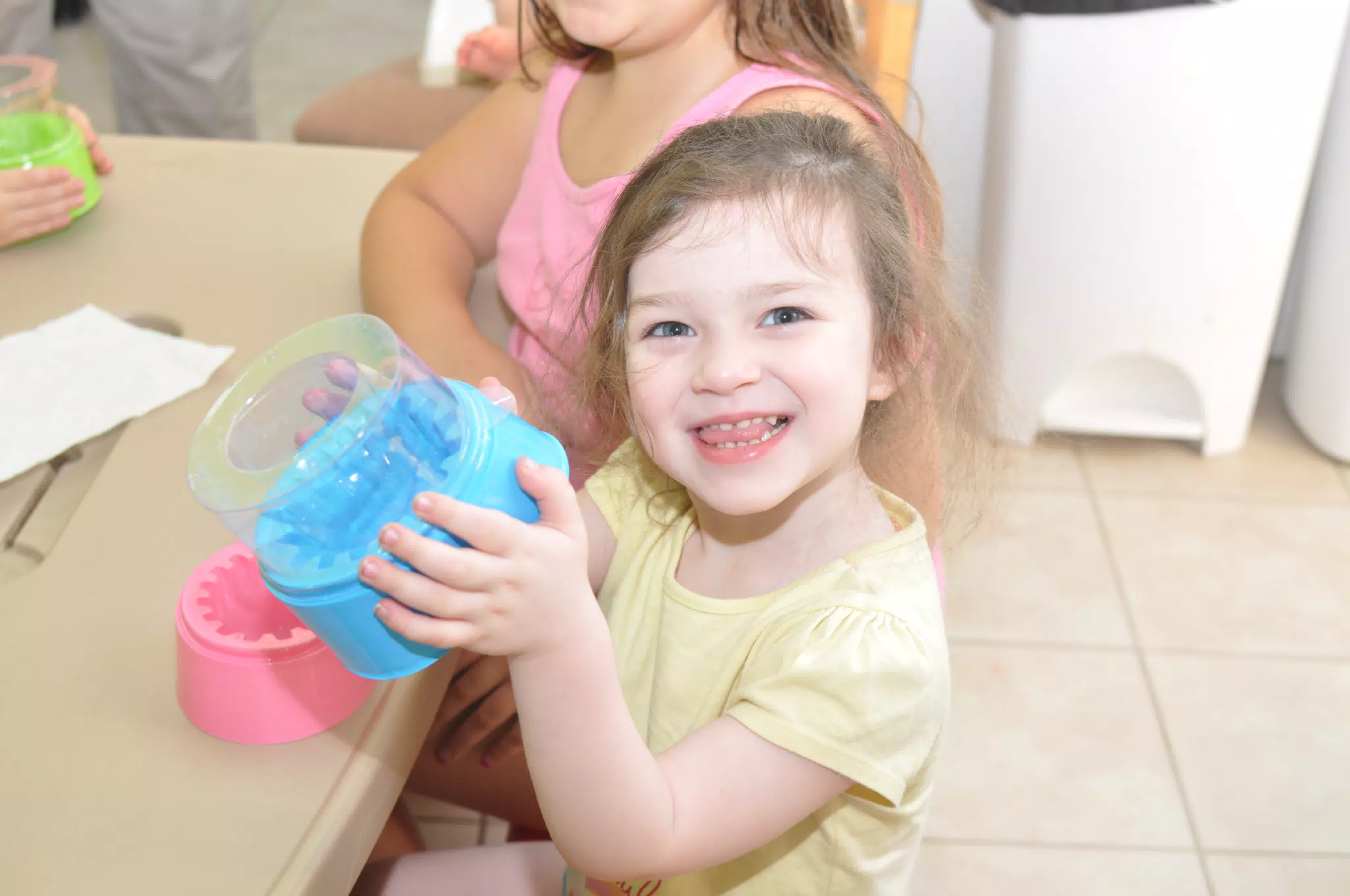 Liesl Showing Her Egg Colouring Kit
