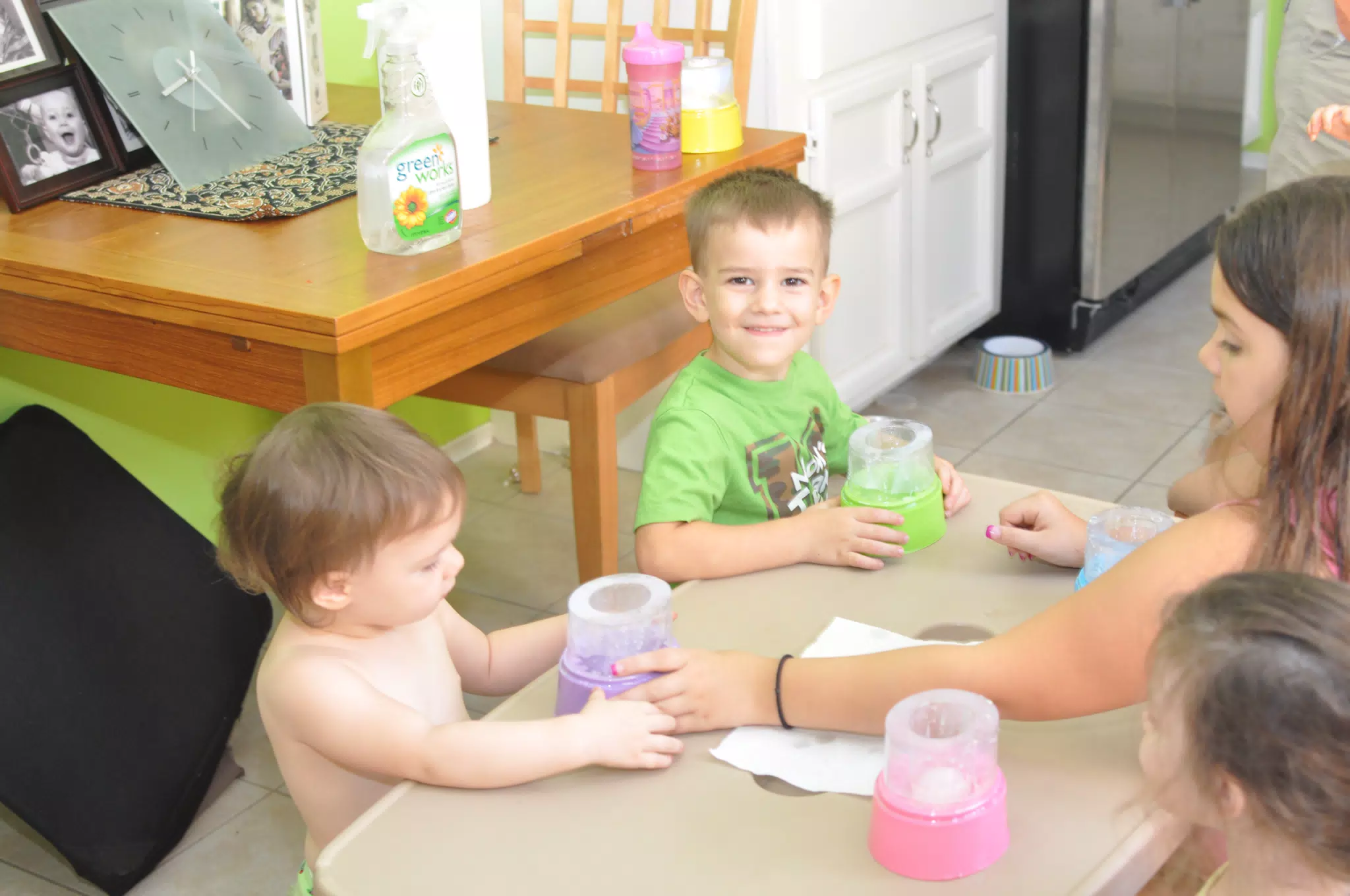 Garrett Colouring Easter Eggs