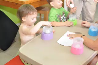 Clara Colouring Easter Eggs