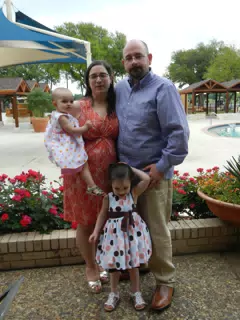Miller Family Easter Portrait Caught Mid-Motion