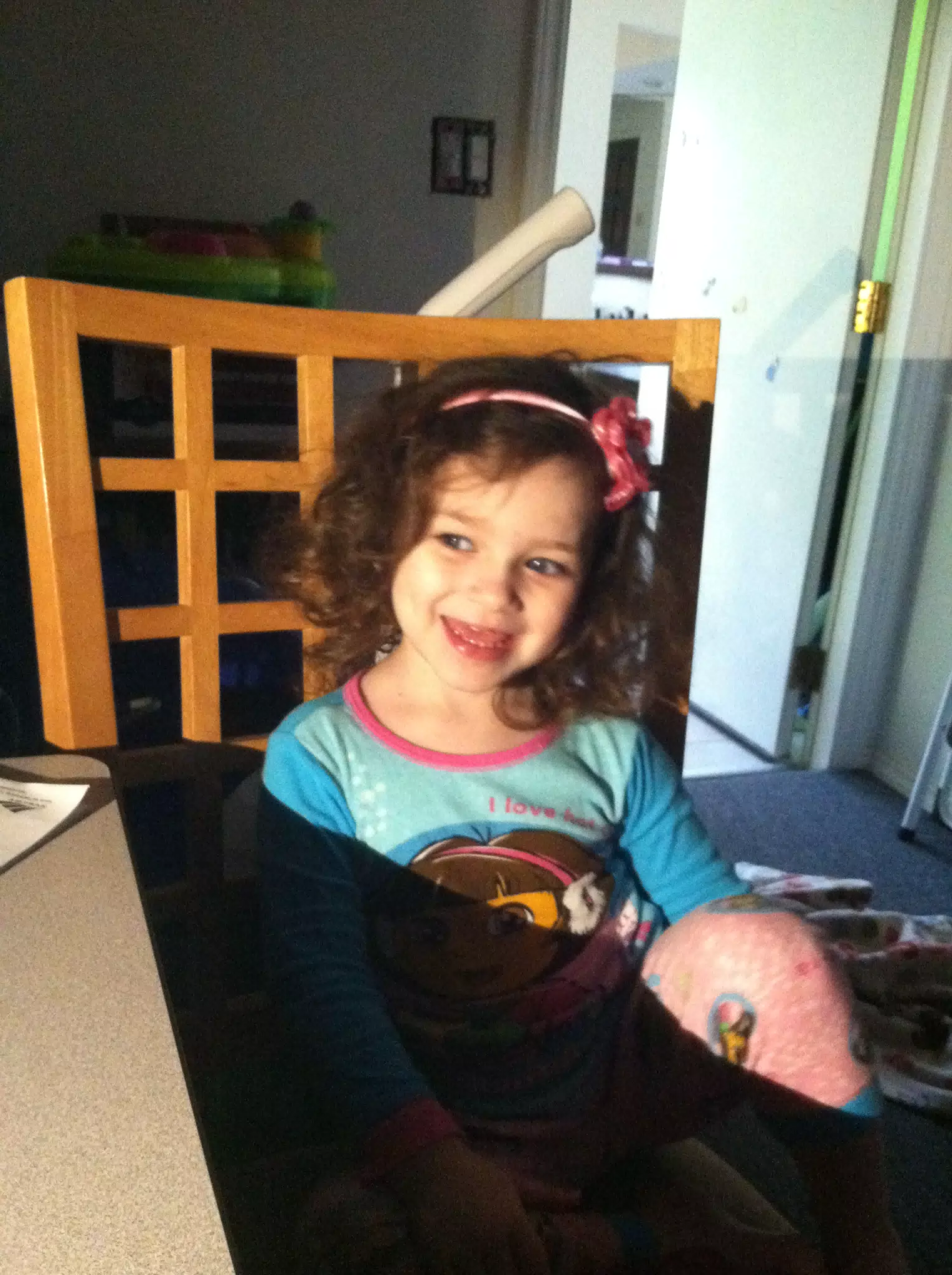 Liesl in Daddy's Office
