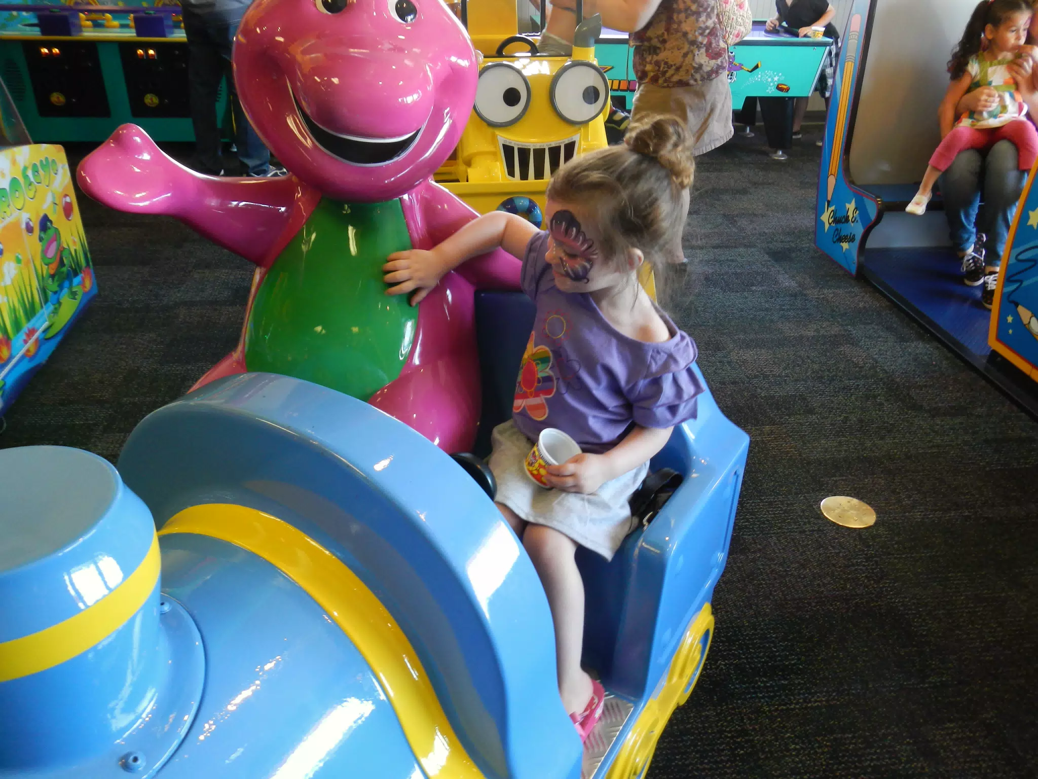 Liesl on the Barney Train