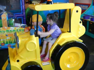 Liesl on the Bob the Builder Ride