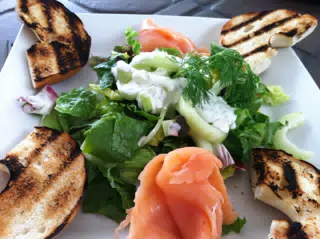 Dilled Cucumber and Smoked Salmon Salad