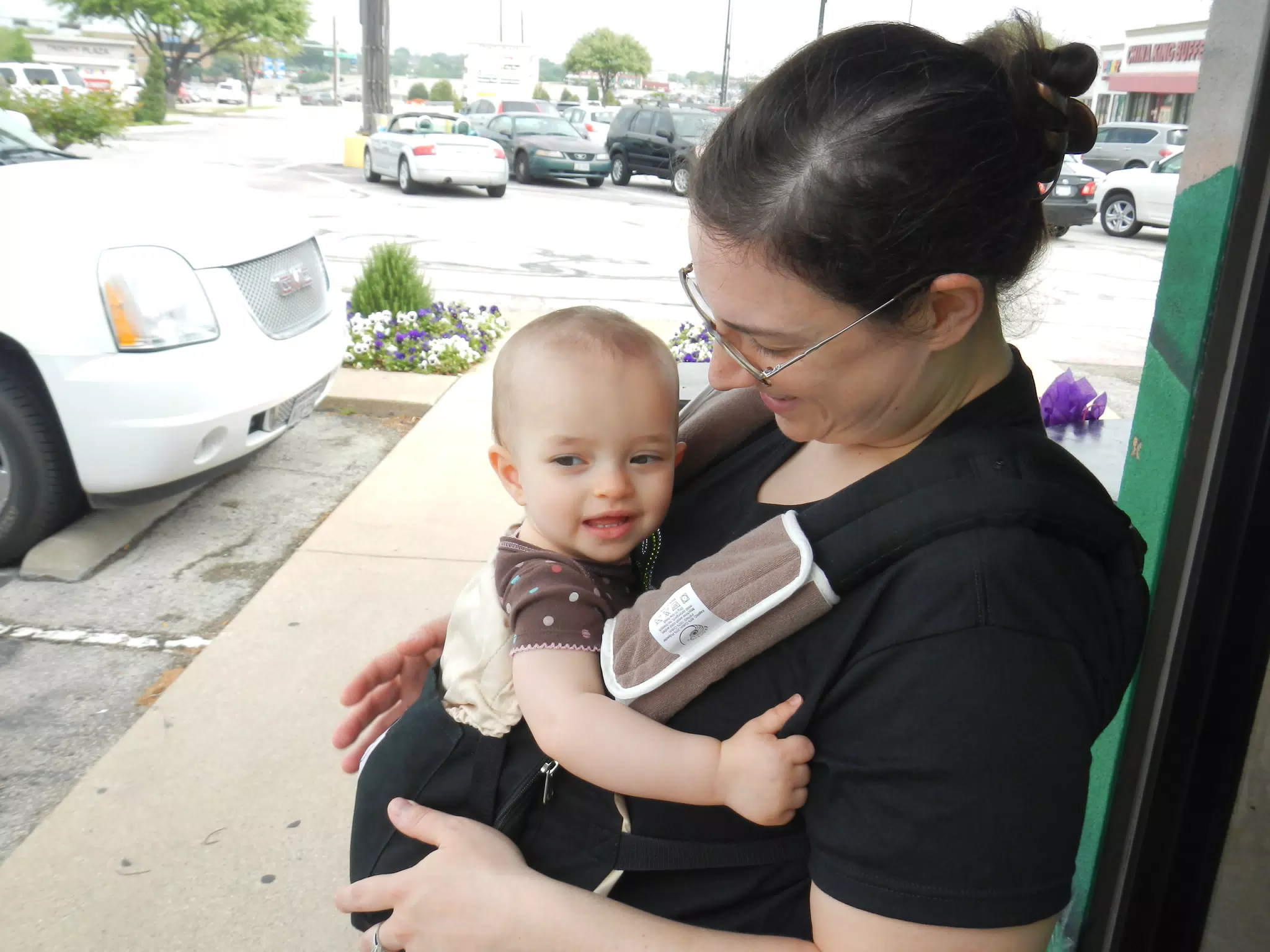 Luciana in Her Ergo Carrier