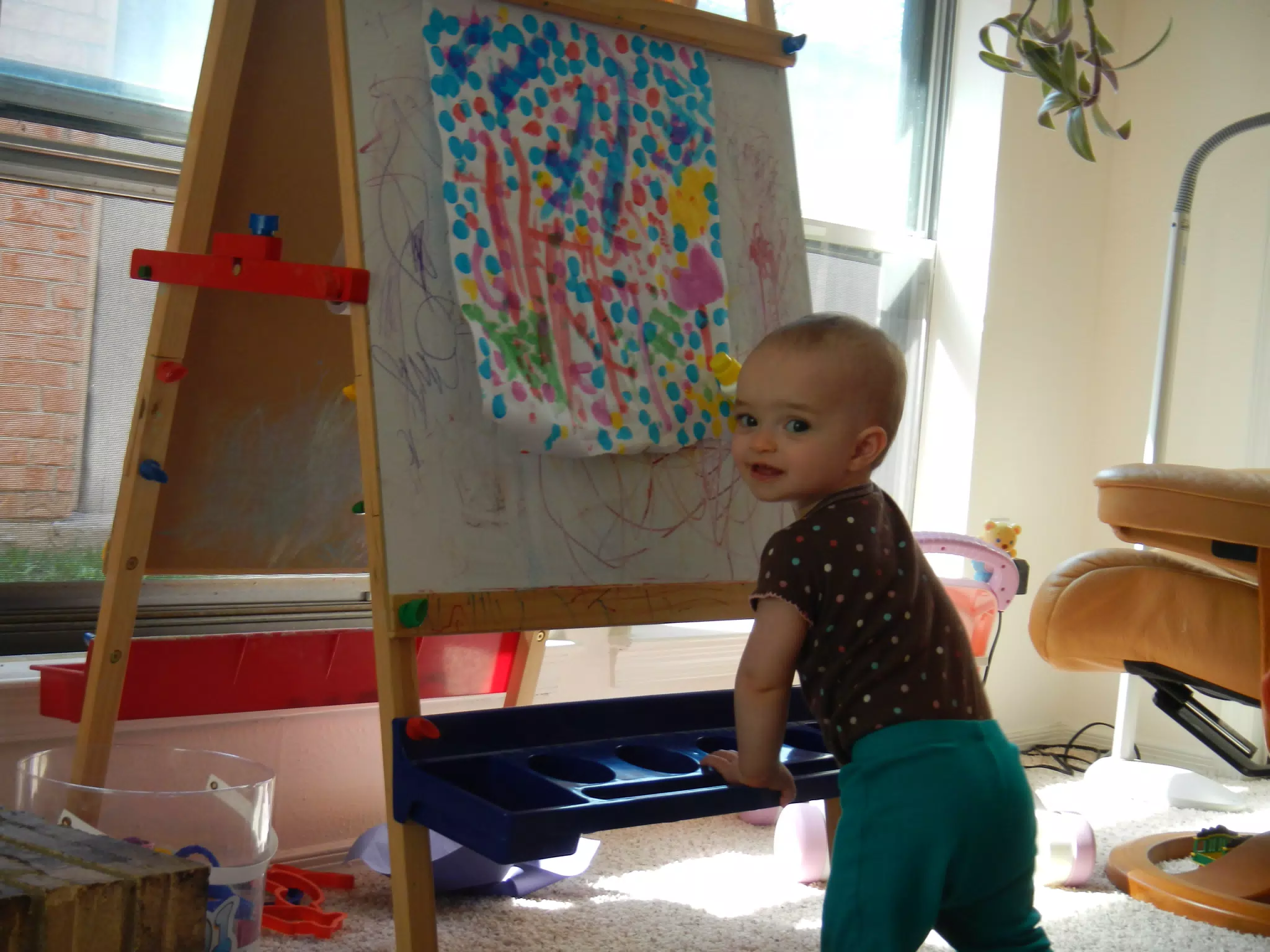 Luciana at the Easel