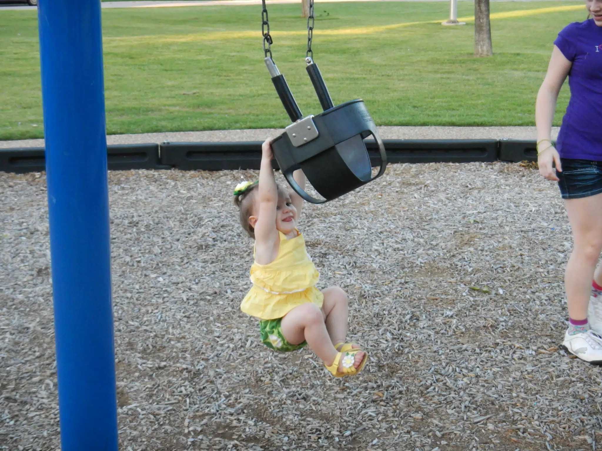 Clara Hanging on the Swing