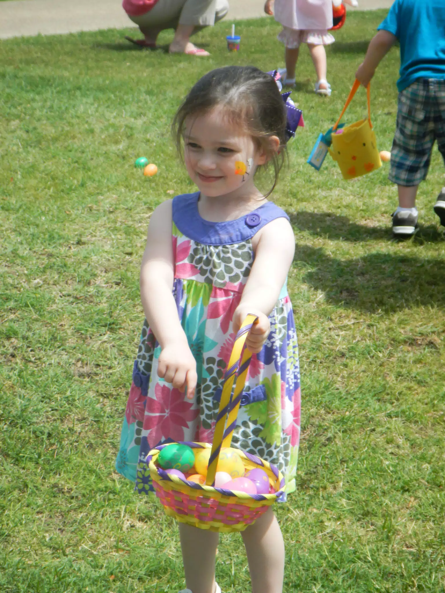 Liesl with Easter Eggs