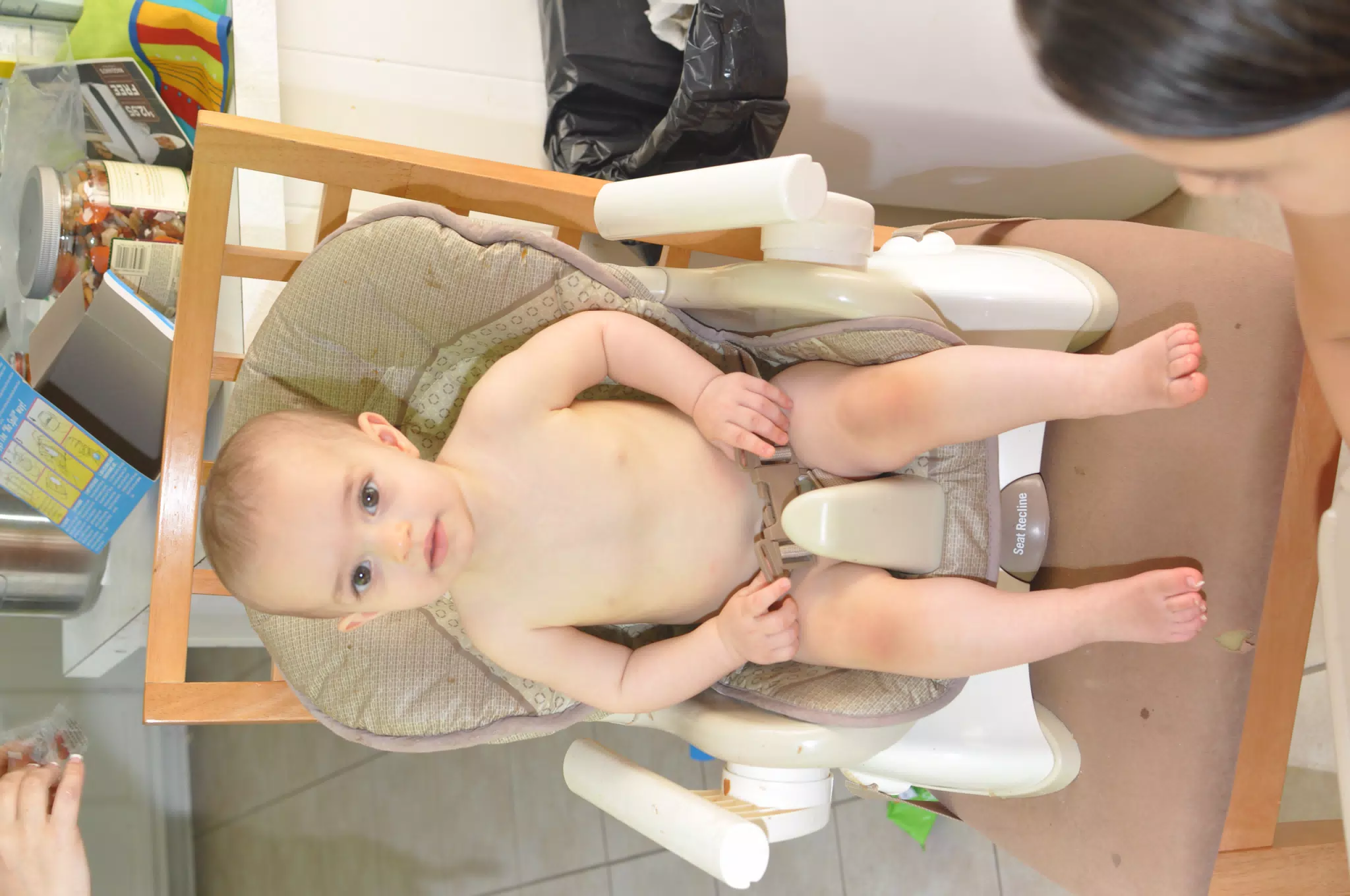 Luciana in Her High Chair