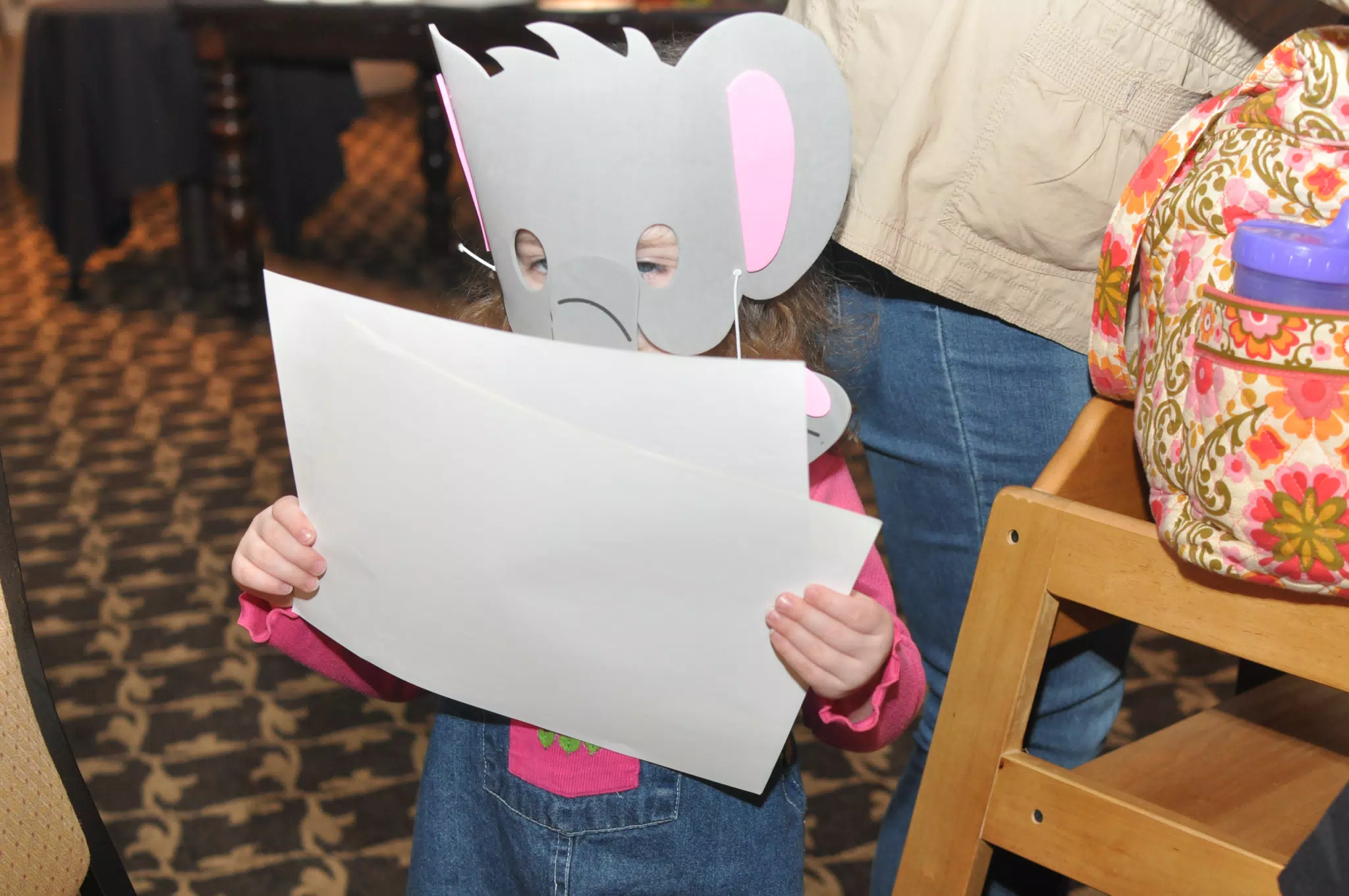 Liesl in Her Elephant Mask