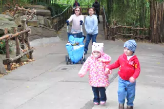 Cousing Holding Hands at the Fort Worth Zoo