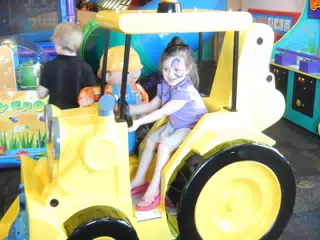 Liesl on the Bob the Builder Ride