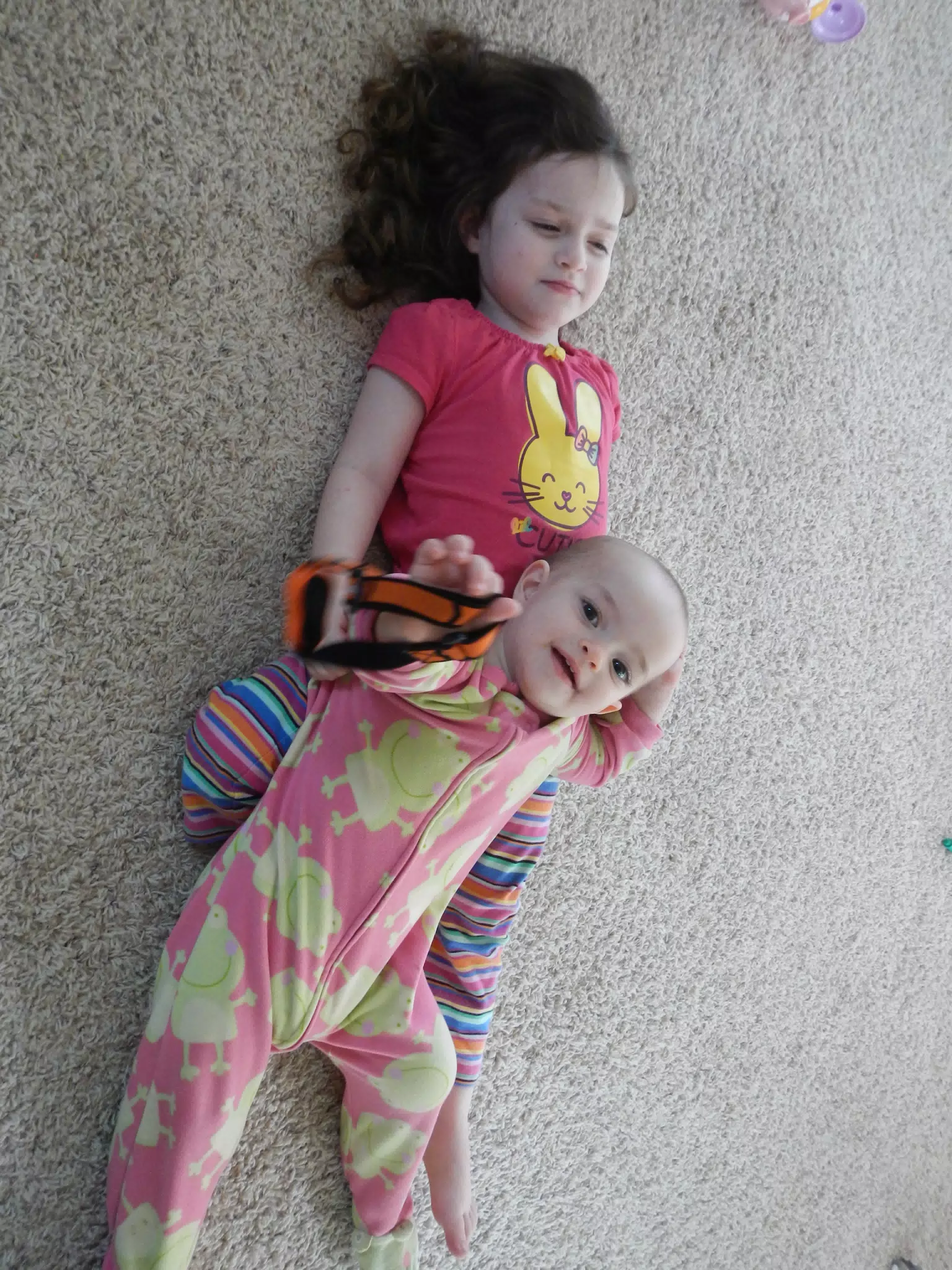 Liesl and Luciana Wrestling