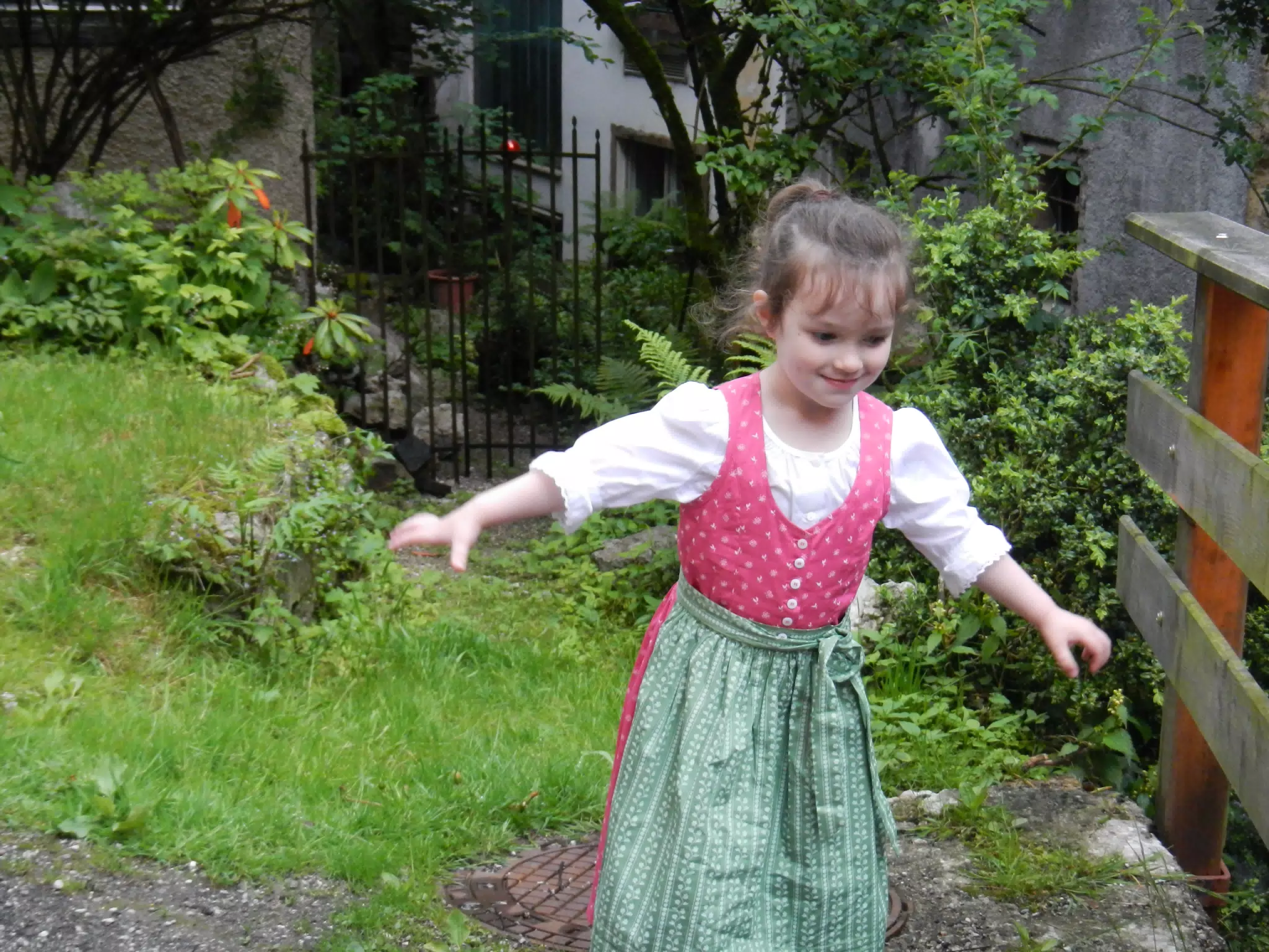Liesl Modeling in Dirndl in Hallstatt Austria