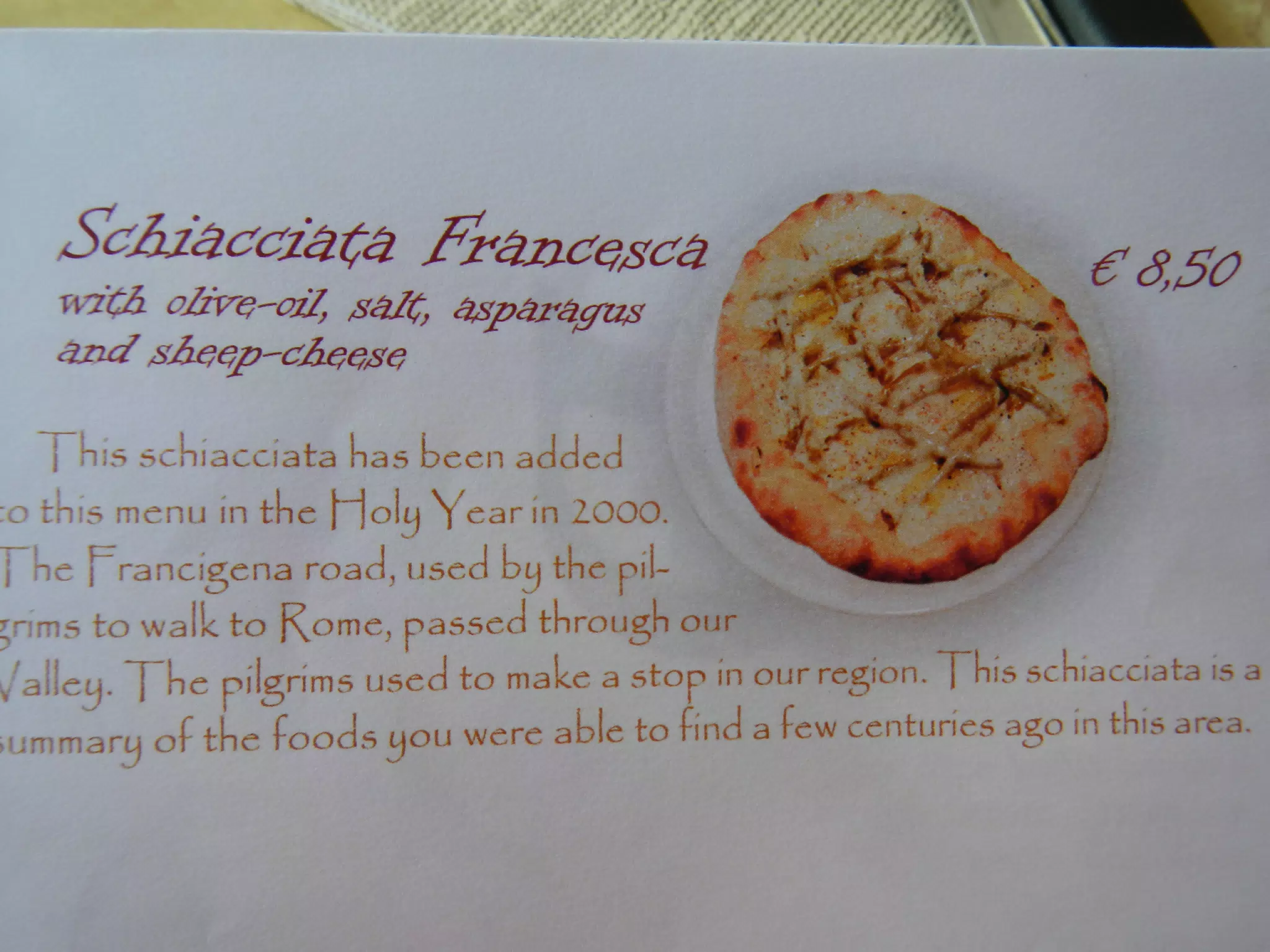 Schiacciata Francesca