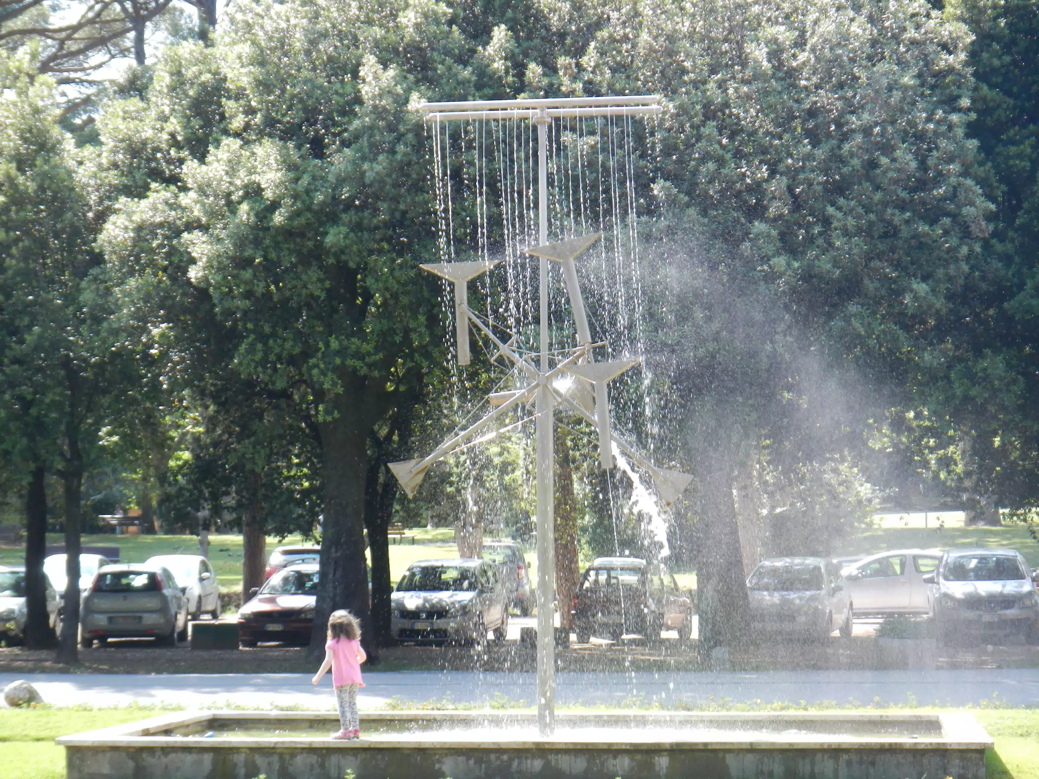 Liesl in the Musical Fountain