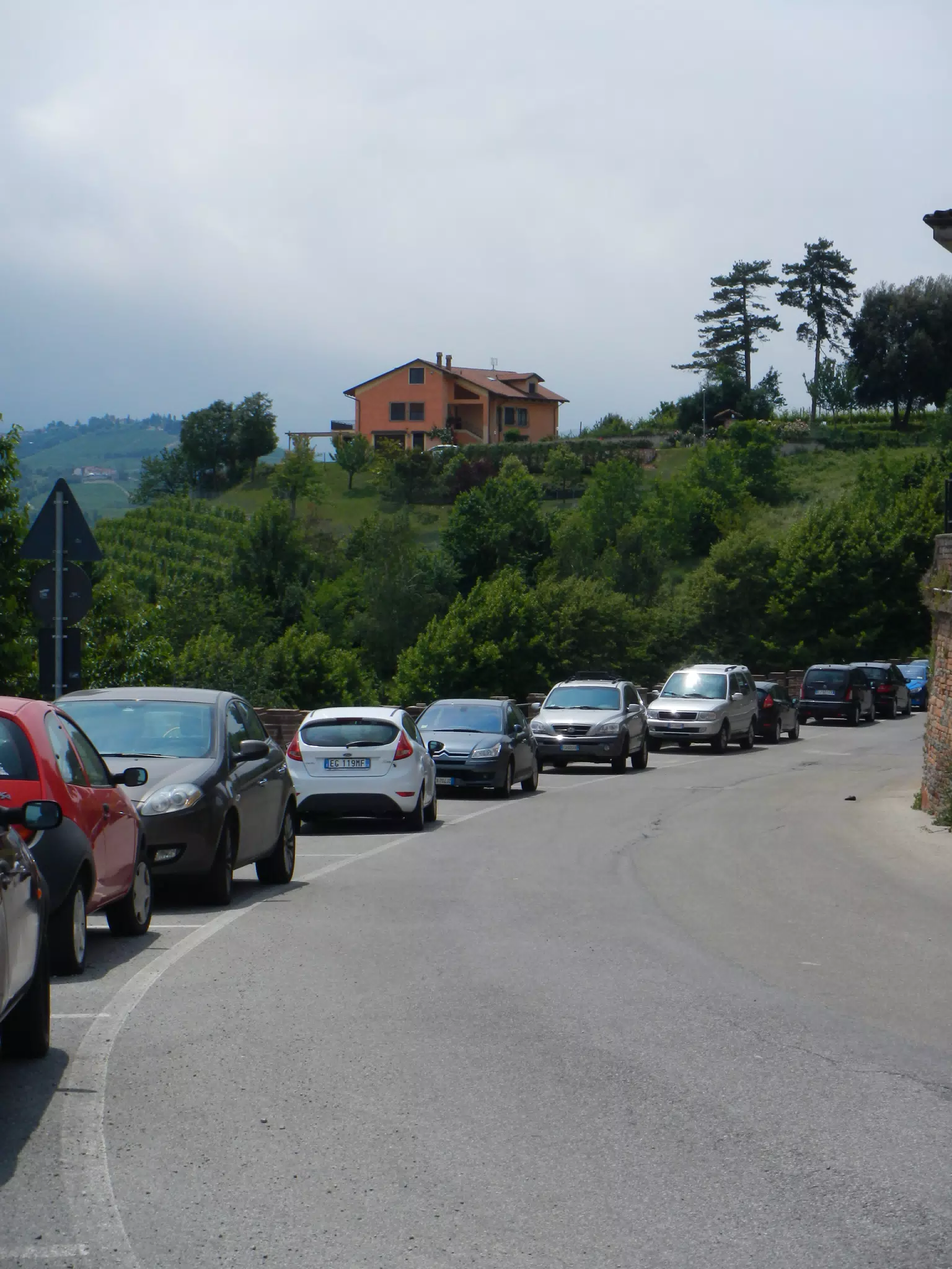 Parking Approaching Neive, Piemonte