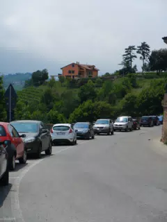 Parking Approaching Neive, Piemonte