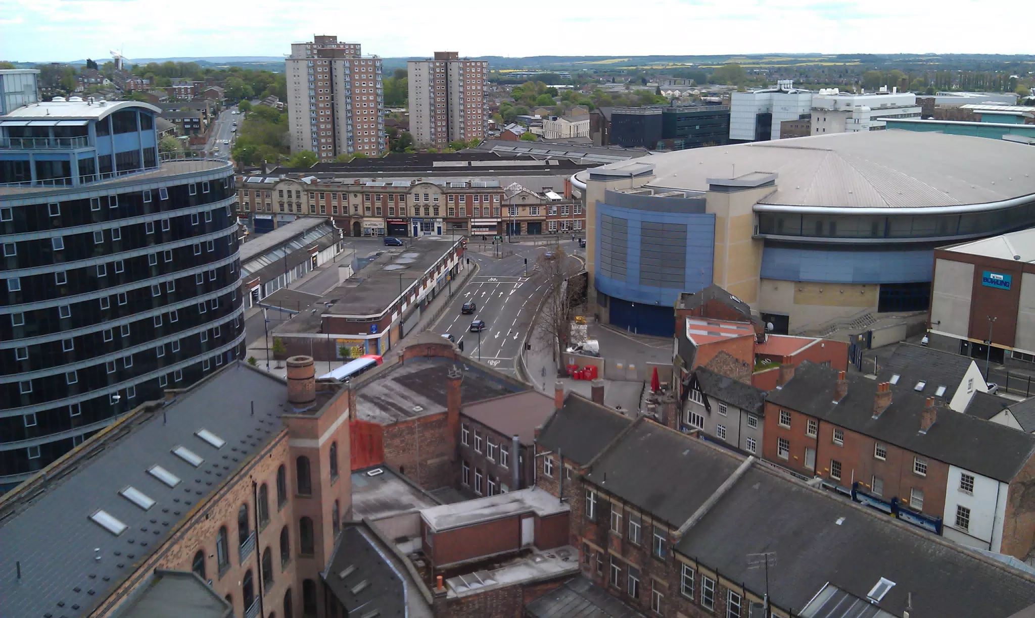 View from Nottingham Apartment