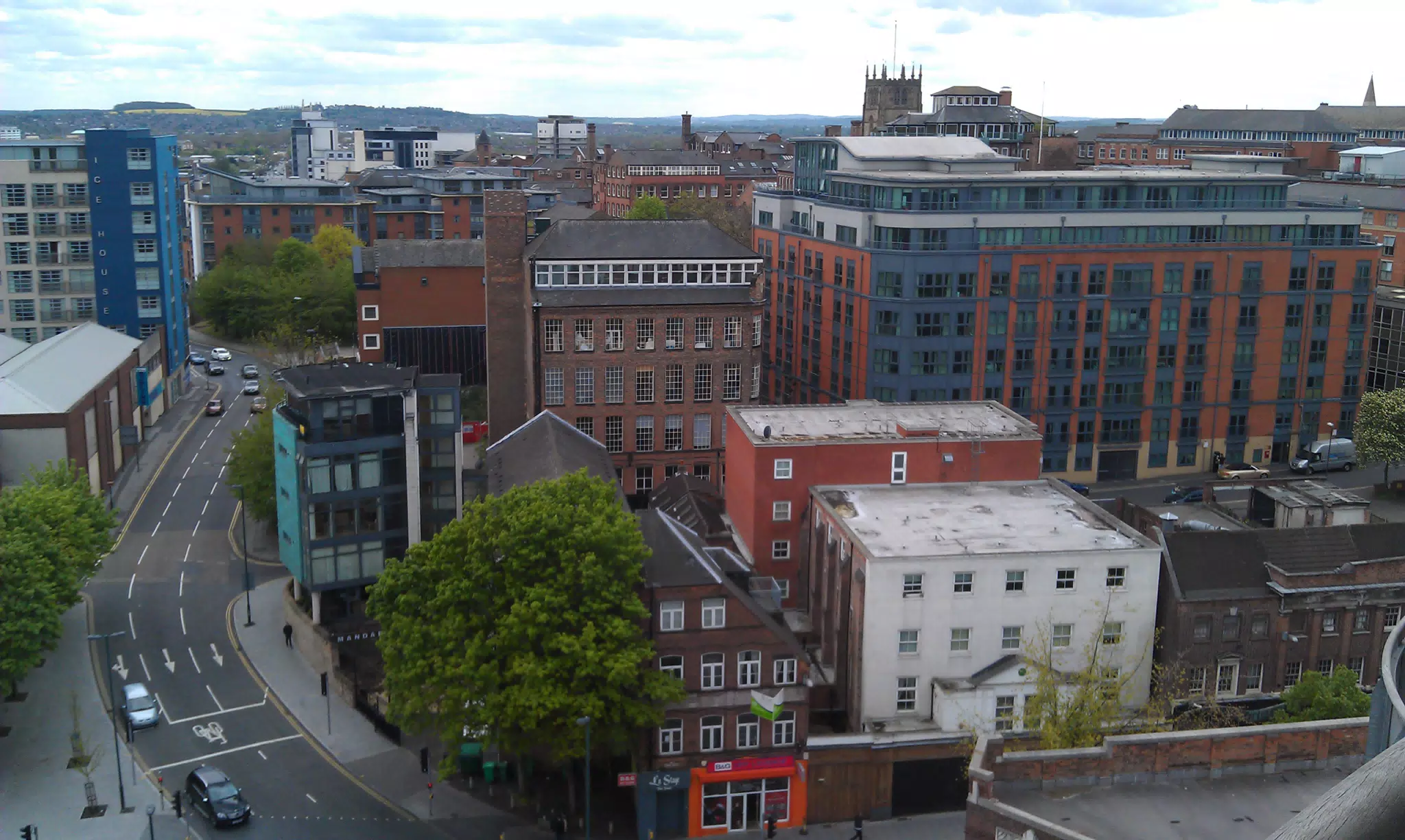 View from Nottingham Apartment