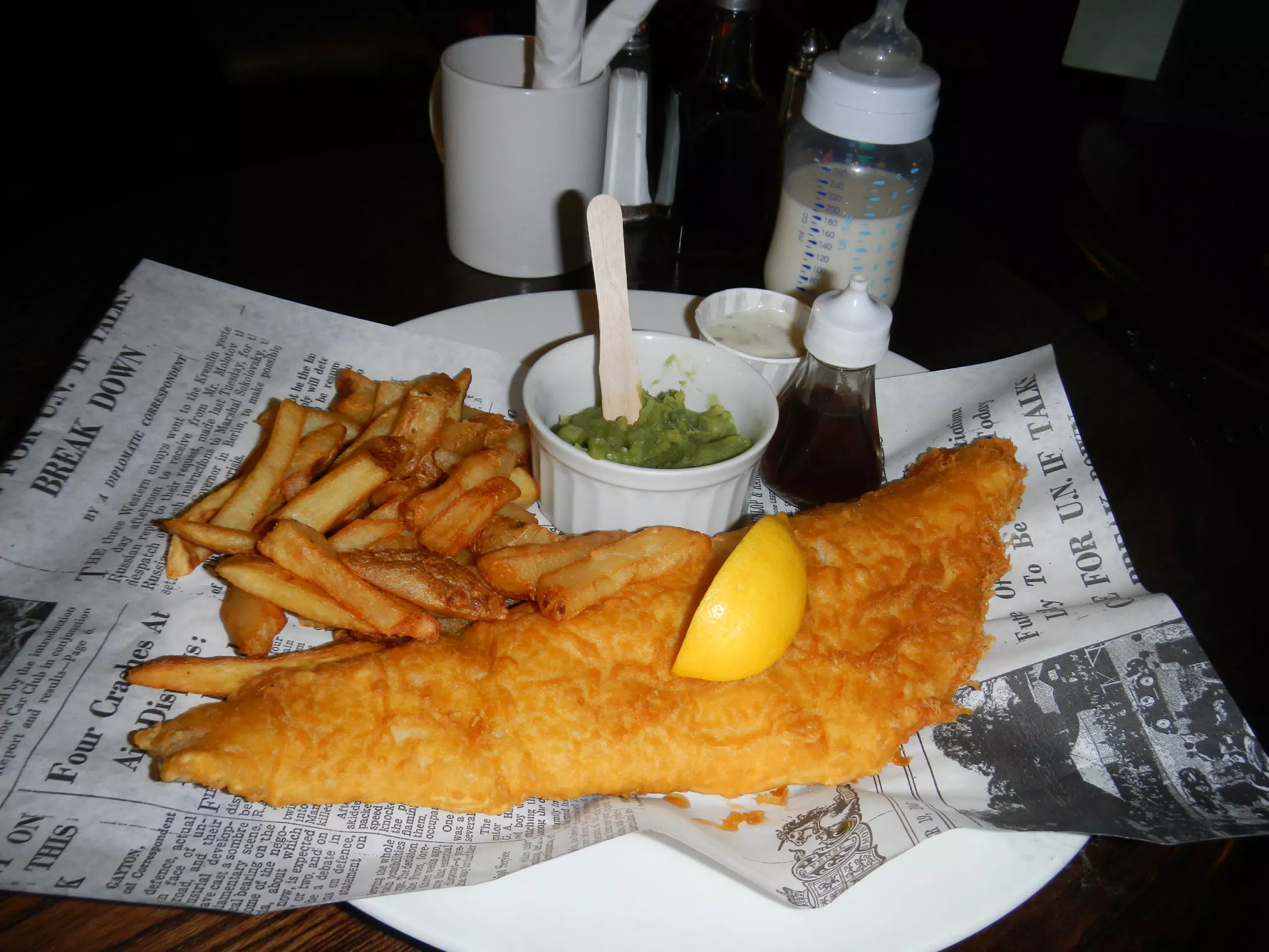 Fish and Chips at the Ye Olde Jerusalem
