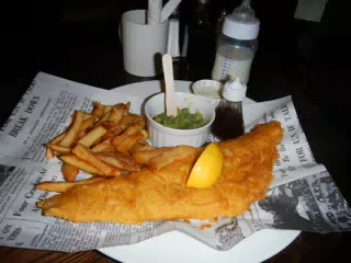 Fish and Chips at the Ye Olde Jerusalem