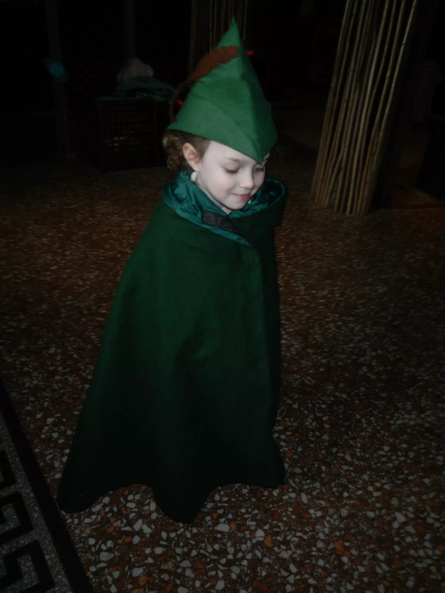 Liesl Playing Dress Up at Nottingham Castle