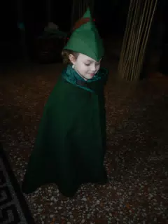 Liesl Playing Dress Up at Nottingham Castle
