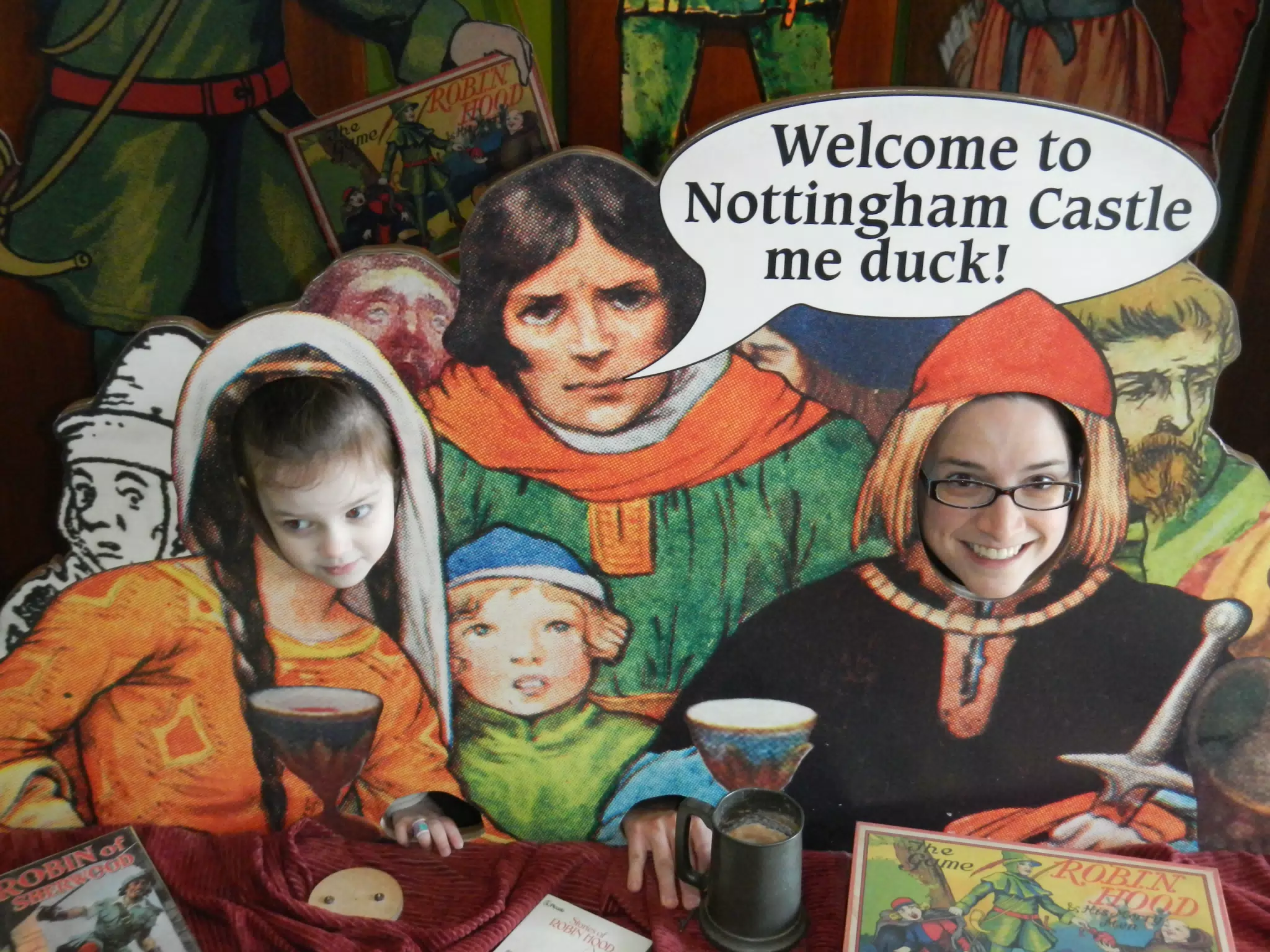 The Girls Taking Goofy Pictures at Nottingham Castle