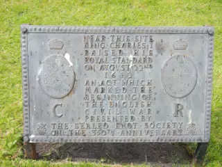 Plaque at Nottingham Castle
