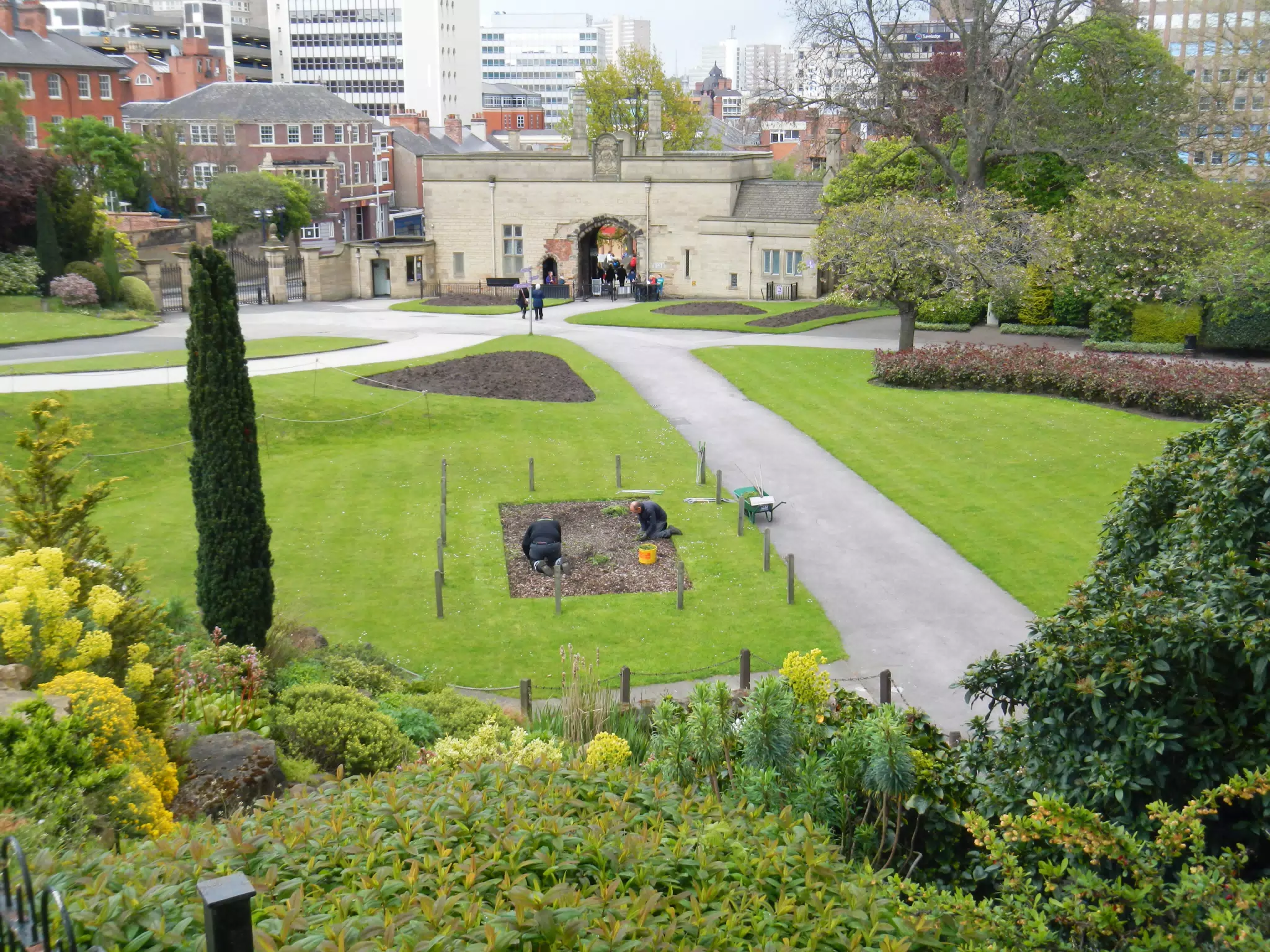 Gardens at Nottingham Castle