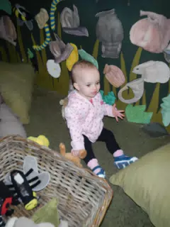 Luciana in the Play Area