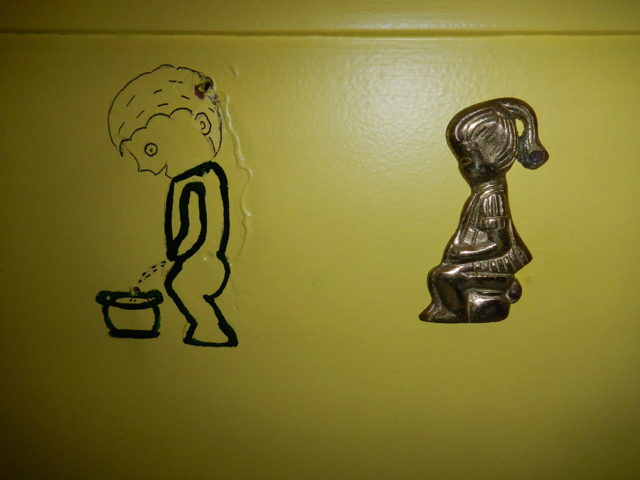 Sign on Hotel Washroom