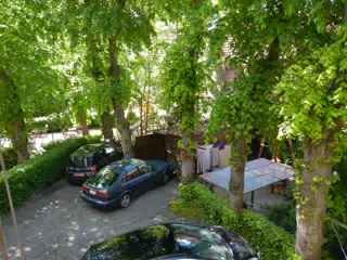 Out Back at Our Hotel in Bruges