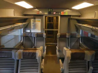 Empty Eurostar Cabin