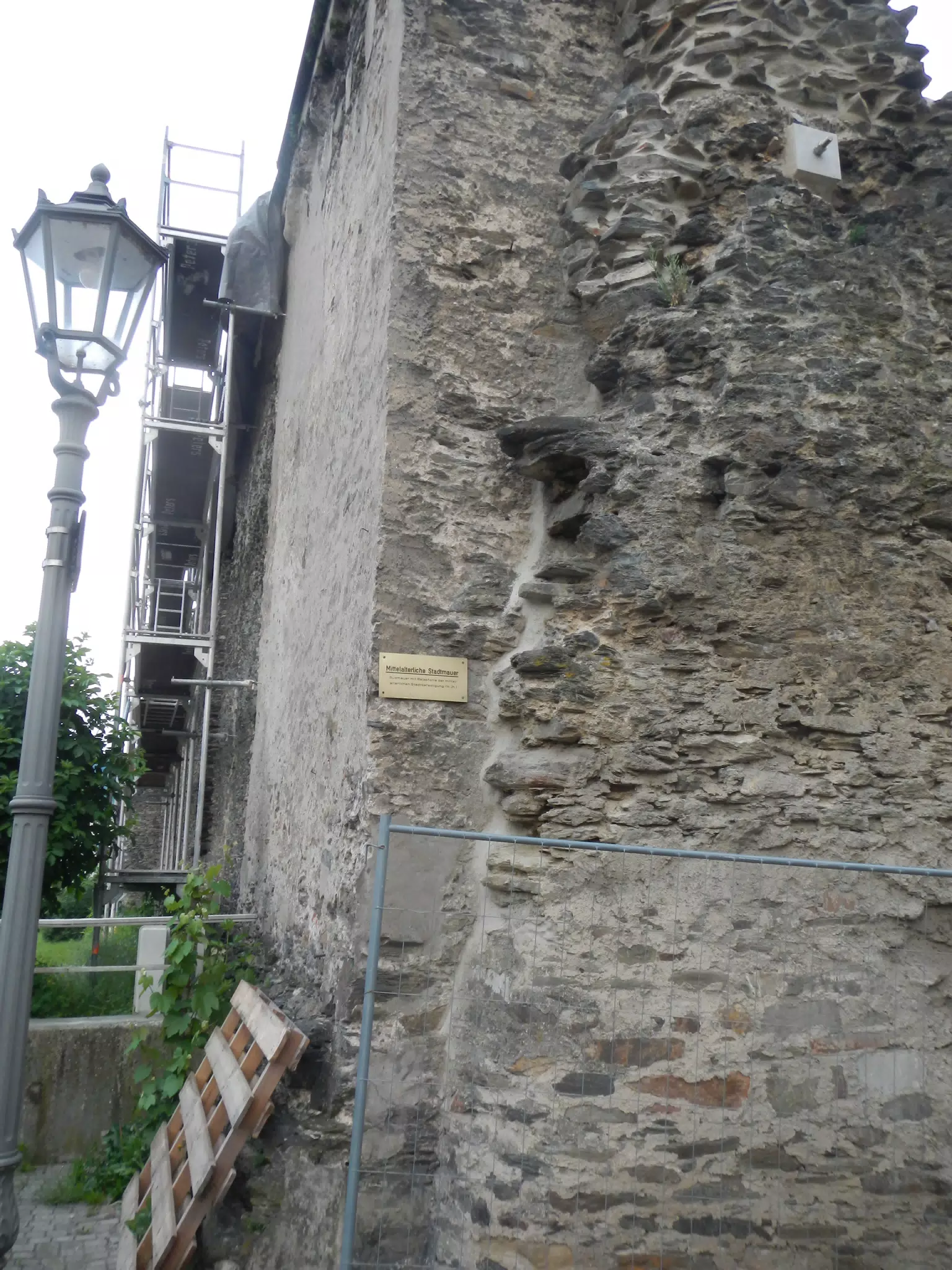 Roman Wall at Our Hotel