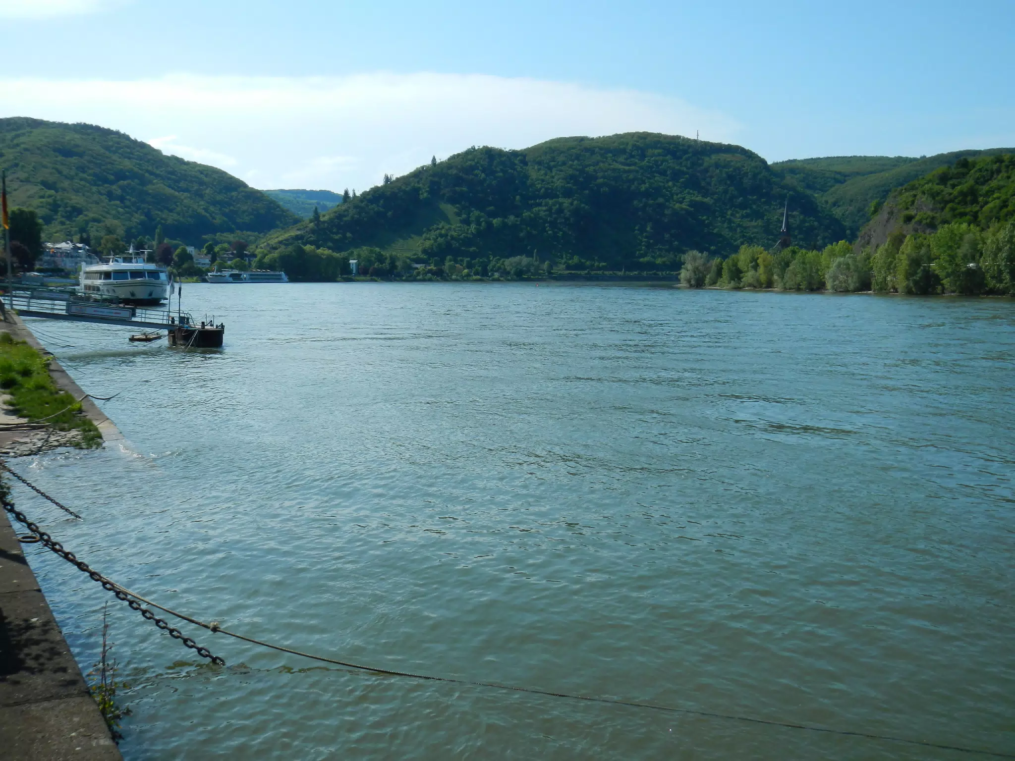 Looking West on the Rhine in Boppard
