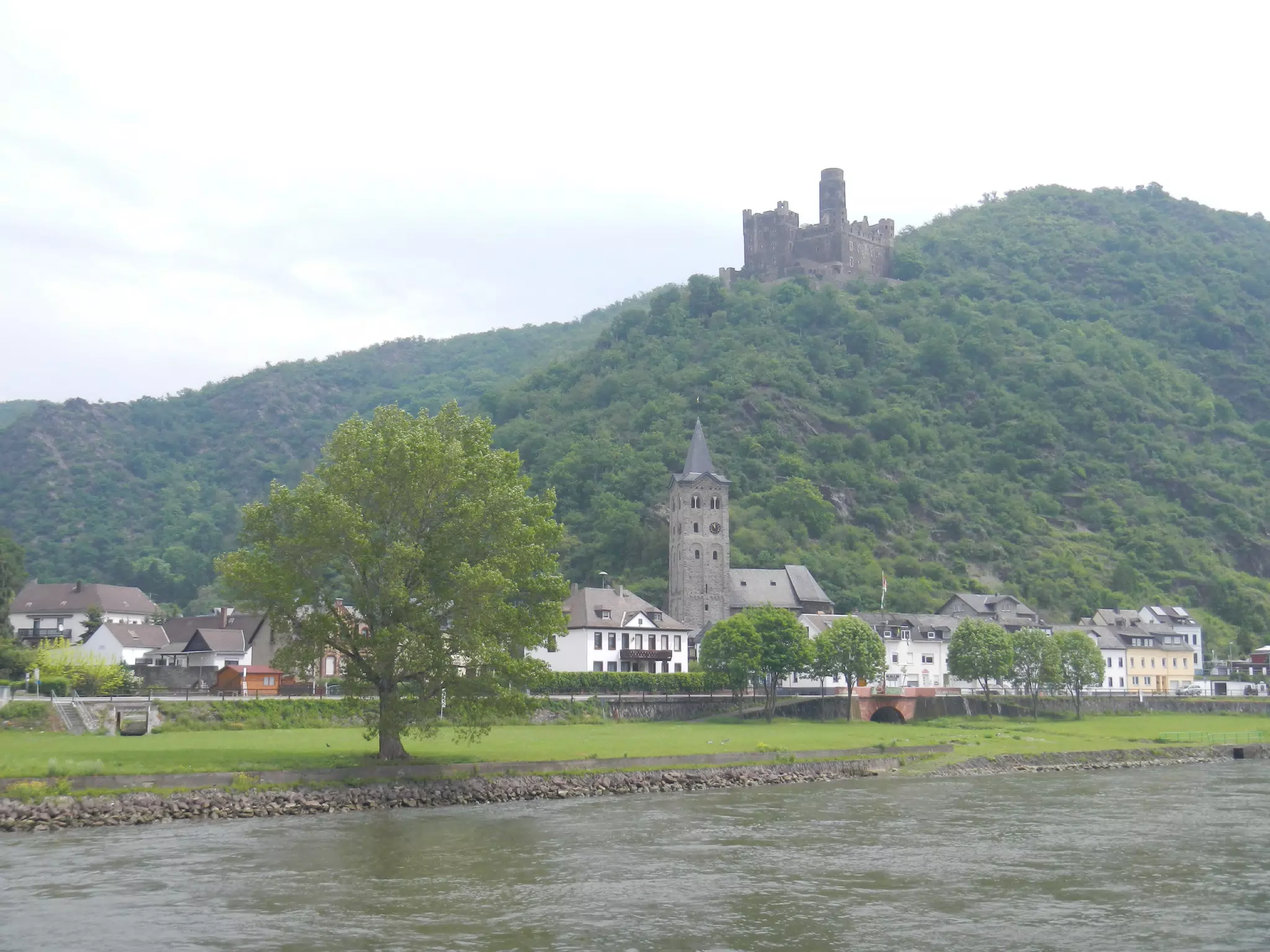 Castle over Church am Rhine